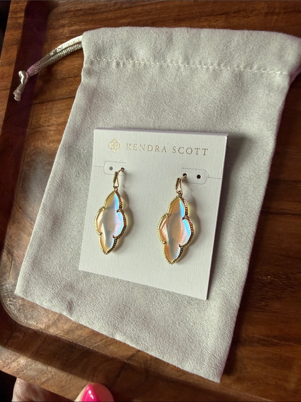 KS Iridescent Gold Abbie Drop Earring